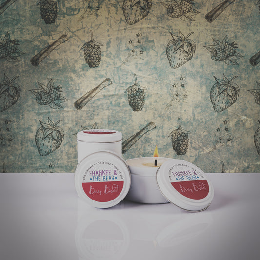 Frosted Berry & Violet Leaves (Berry Basket)